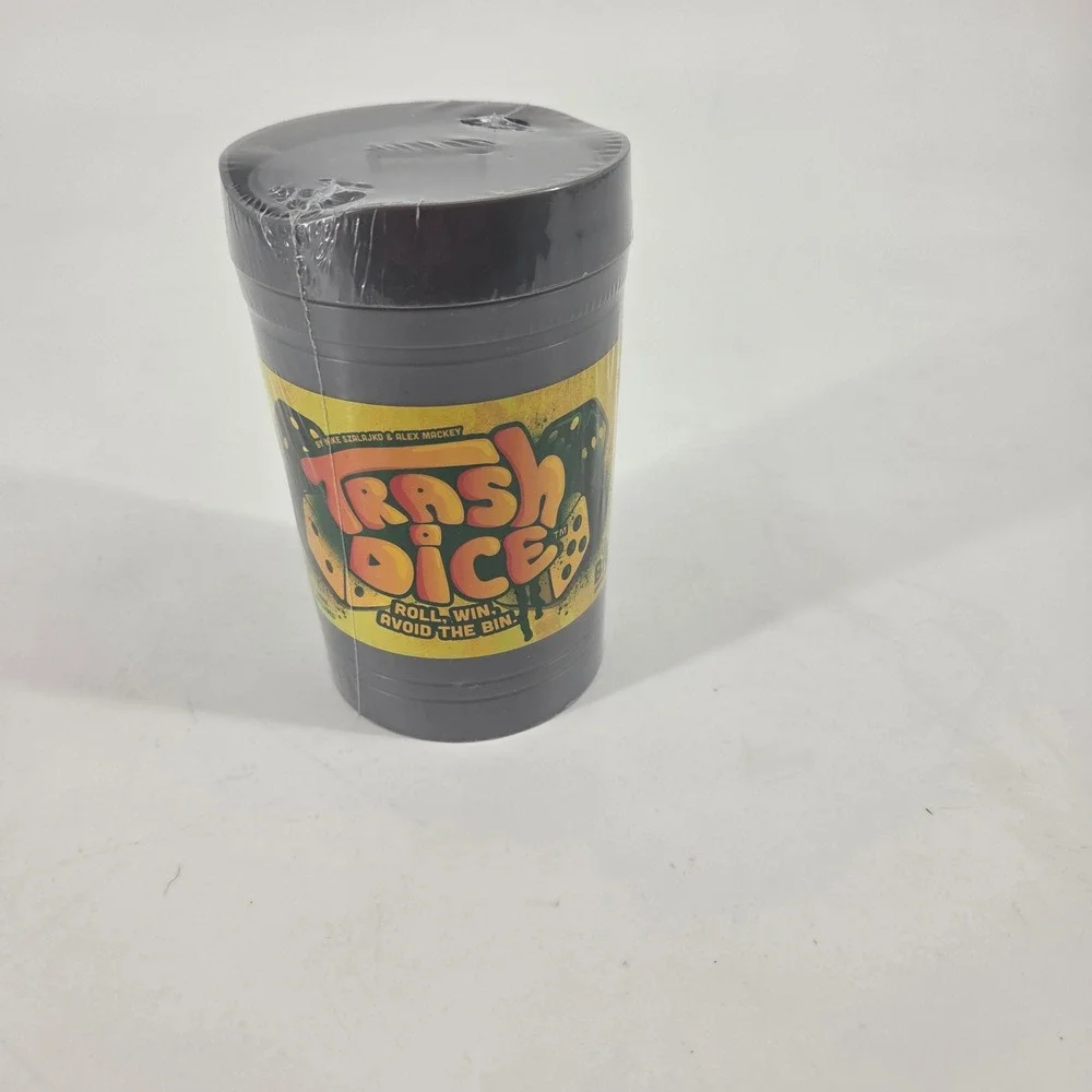 Big Discoveries Trash Dice Game NBCN0525-1 Grey Trash Can Container New Sealed